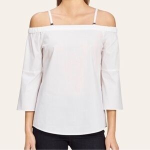 Calvin Klein Off The Shoulder White Quarter Sleeve Top 💕